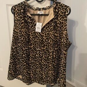 J.Crew Leopard blouse